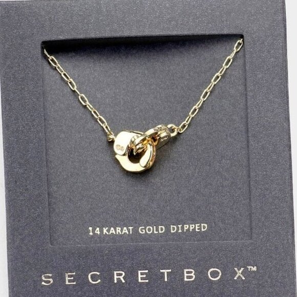 The Wild Clover Jewelry - 14K GOLD HANDCUFF NECKLACE